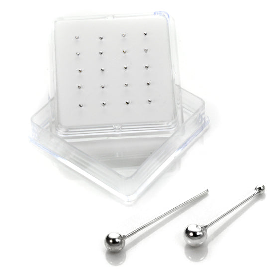 20er Pack Sterlingsilber Nasenstecker
