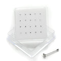 20er-Pack Sterlingsilber 4-fach gefasste CZ 2 mm Nasenstecker