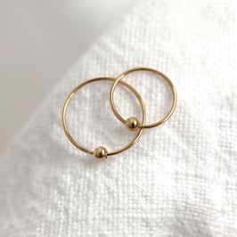 9 Karat Gelbgold BCR Nasenring - 8 mm & 10 mm