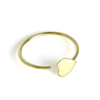 9 Karat Gold Flach Herz Offen Creolen Nasenring