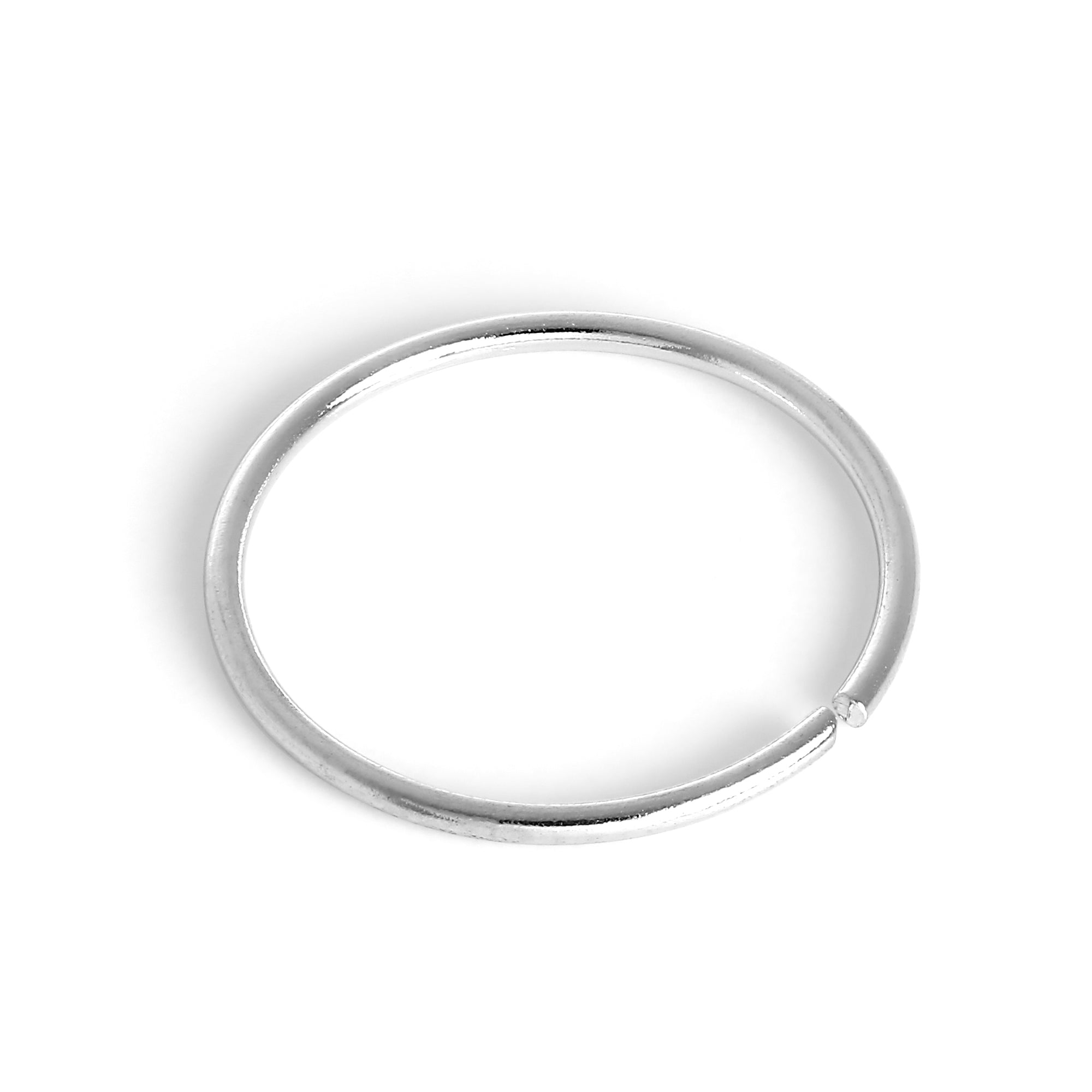 9 Karat Weißgold 8 mm Creolen Nasenring