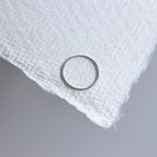 9 Karat Weißgold 8 mm Creolen Nasenring