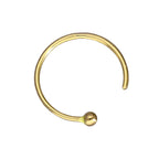 14 Karat Gelbgold Nasenring 24Ga