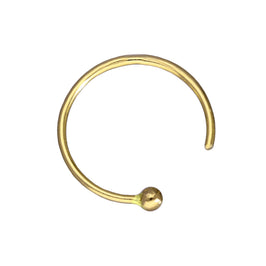 Nasenring aus 14 Karat Gelbgold, 22Ga