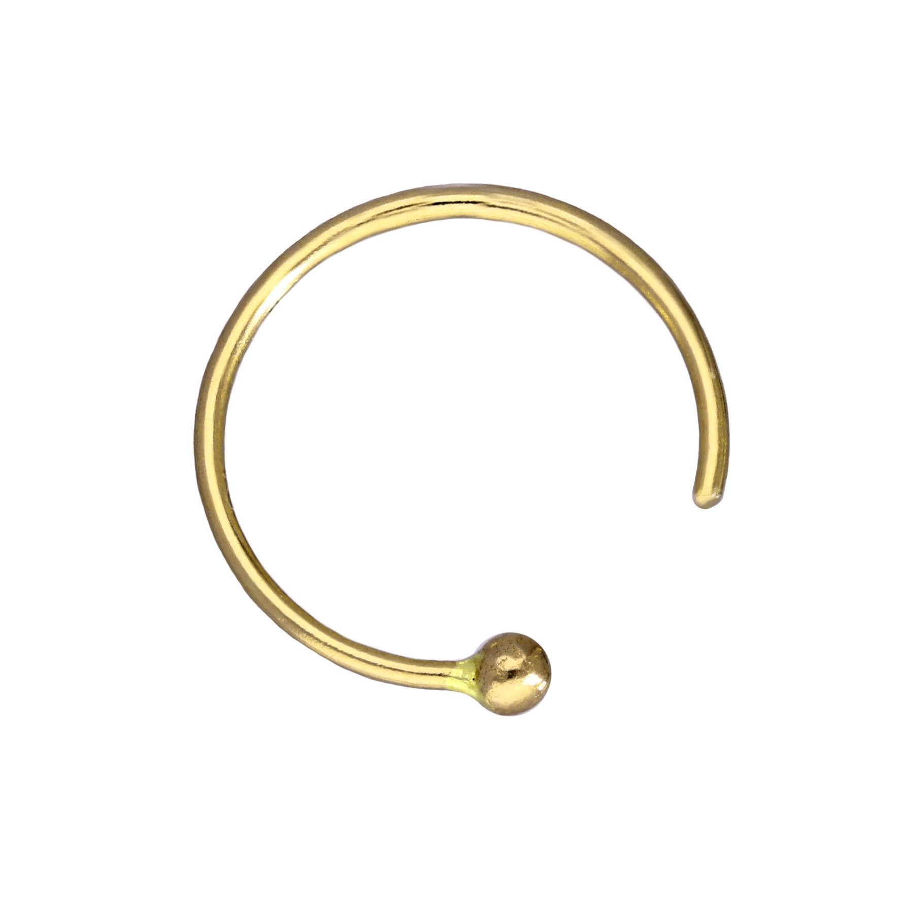 14 Karat Gelbgold Nasenring 24Ga