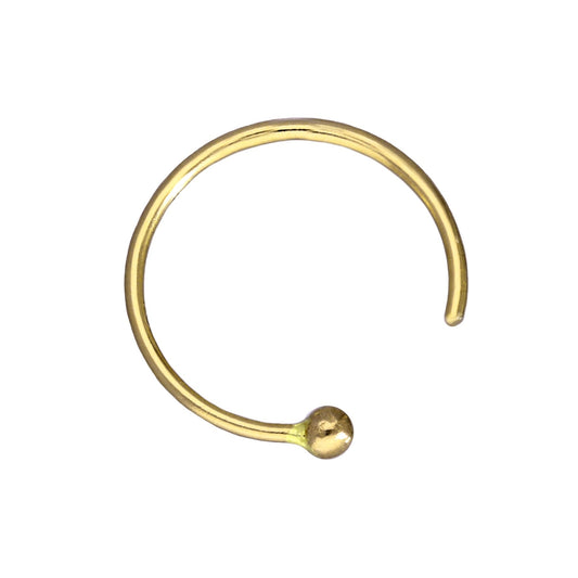 14 Karat Gelbgold Nasenring 24Ga