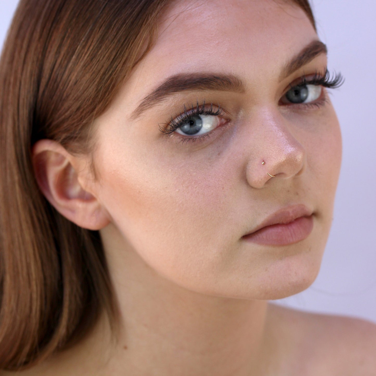 14 Karat Gelbgold Nasenring 24Ga