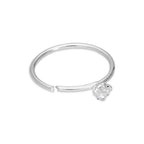 Sterlingsilber 4 Krallenfassung Edelsteinbesetzt Nase und Ohr Tragus Ring