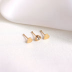 9 Karat Gelbgold Herz Nasenstecker