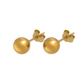 Kugel-Ohrstecker aus 9 Karat Gelbgold