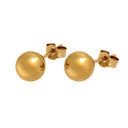 Kugel-Ohrstecker aus 9 Karat Gelbgold