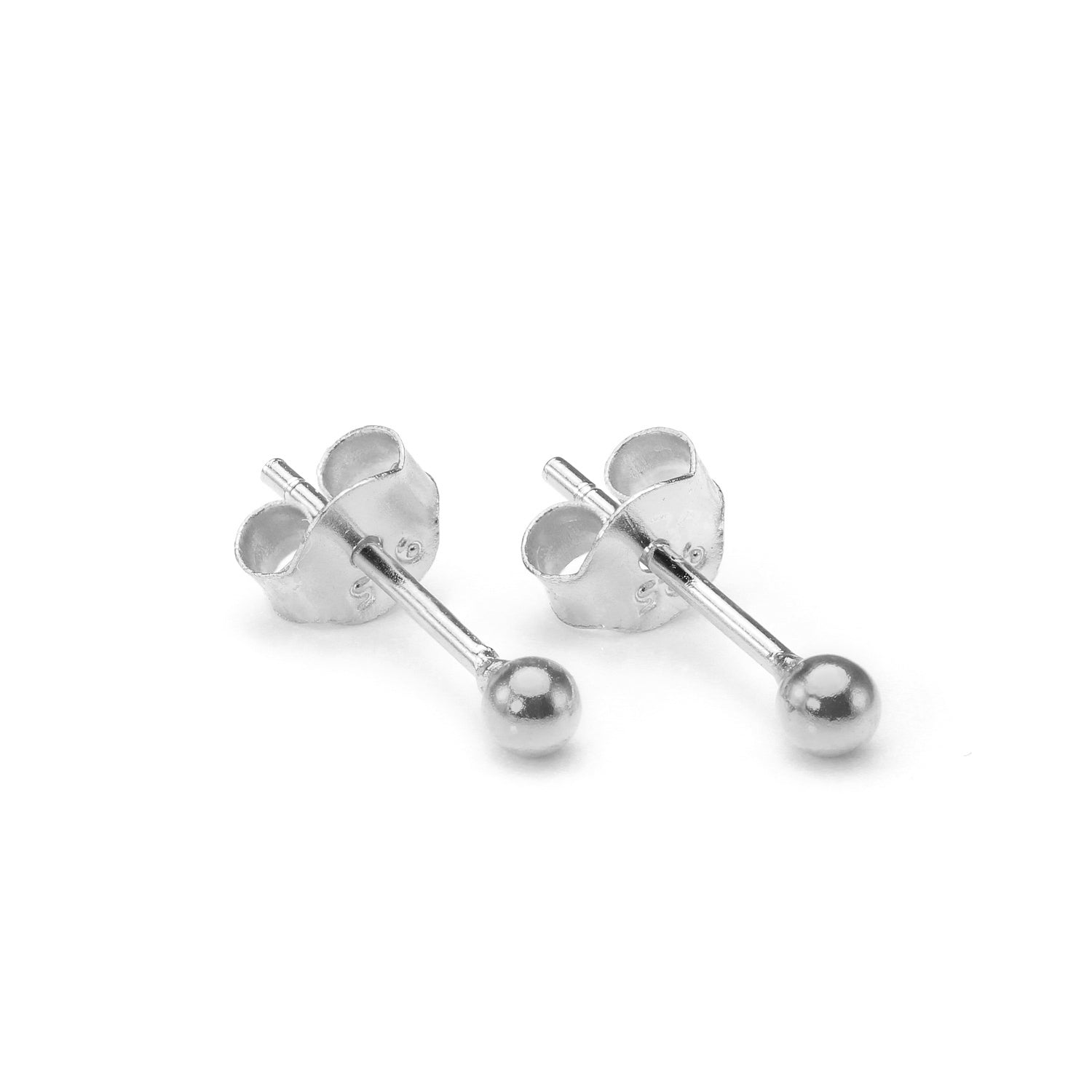 Sterlingsilber Kugel Ohrstecker