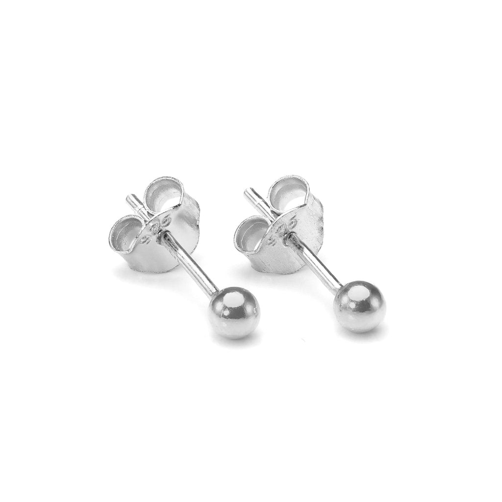 Sterlingsilber Kugel Ohrstecker