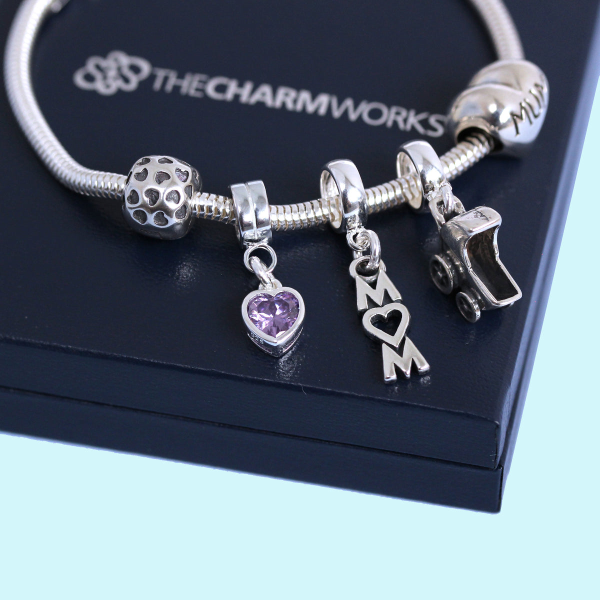 Sterlingsilber 3 mm Schlangen Armband - 18 cm