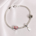 Sterlingsilber 3 mm Schlangen Armband - 18 cm