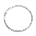 Sterlingsilber 3 mm Schlangen Armband - 18 cm