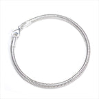 Sterlingsilber 3 mm Schlangen Armband - 18 cm