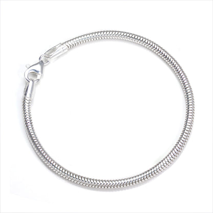Sterlingsilber 3mm Schlangen Armband - 18cm