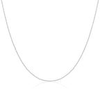 Perlenkette aus Sterlingsilber, 1 mm