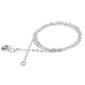 Sterlingsilber Kette mit flacher Spur