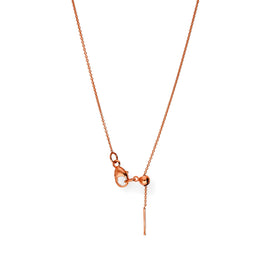 Feine Halskette aus 9 Karat Roségold, verstellbar als Choker bis 44,5 cm