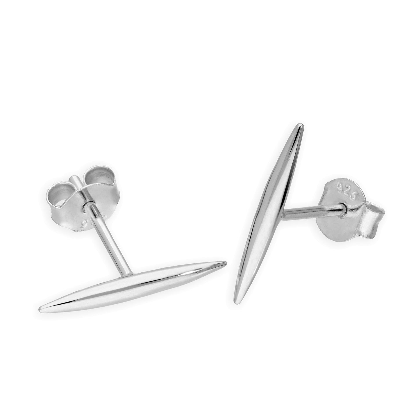 Sterlingsilber Zacke Ohrstecker