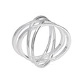 Sterlingsilber Doppelkreuz Ring