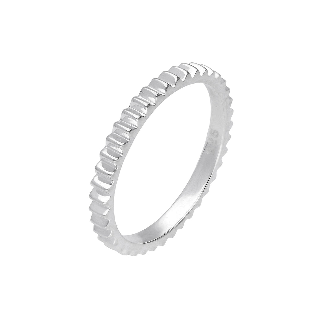 Sterlingsilber Zahnrad Ring