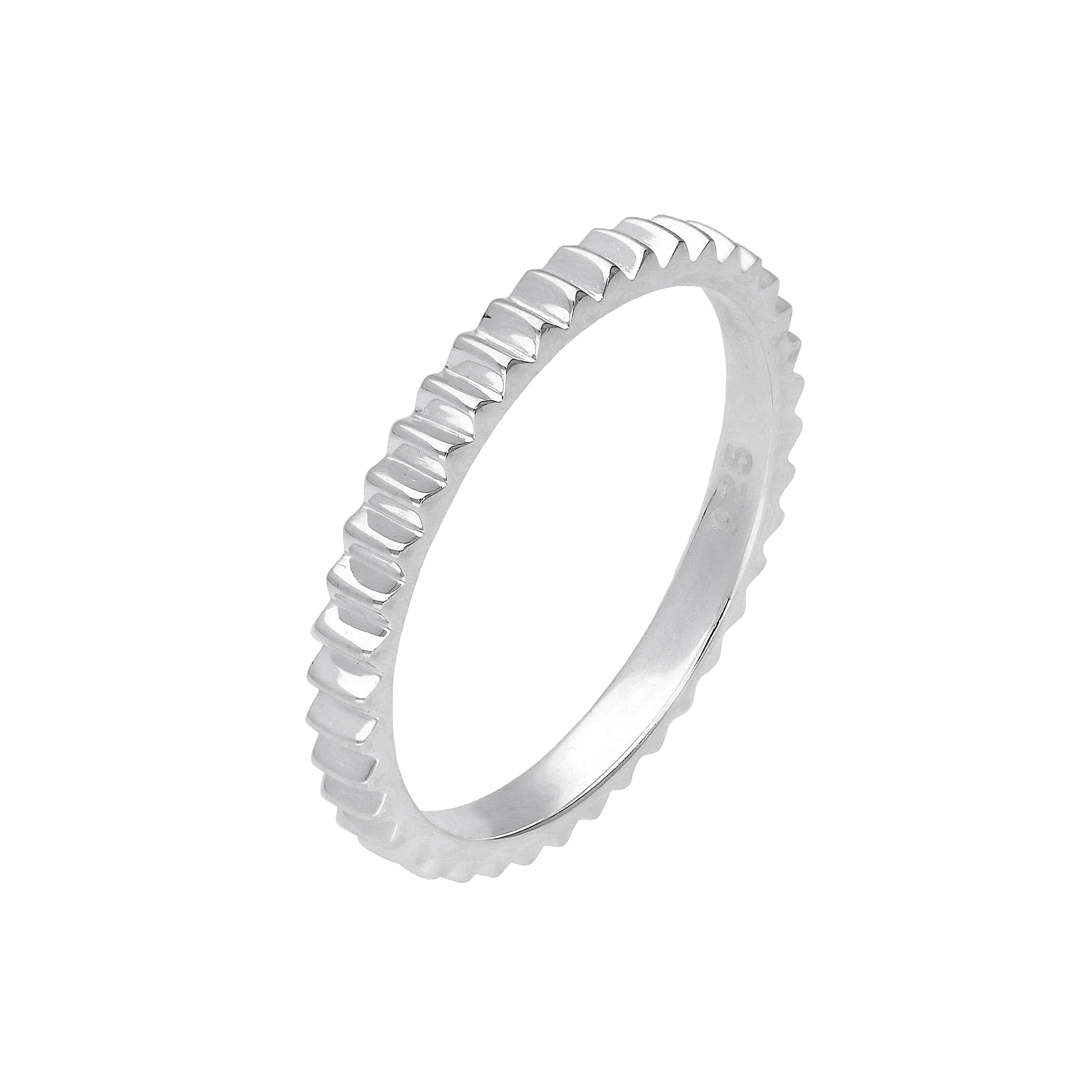 Sterlingsilber Zahnrad Ring