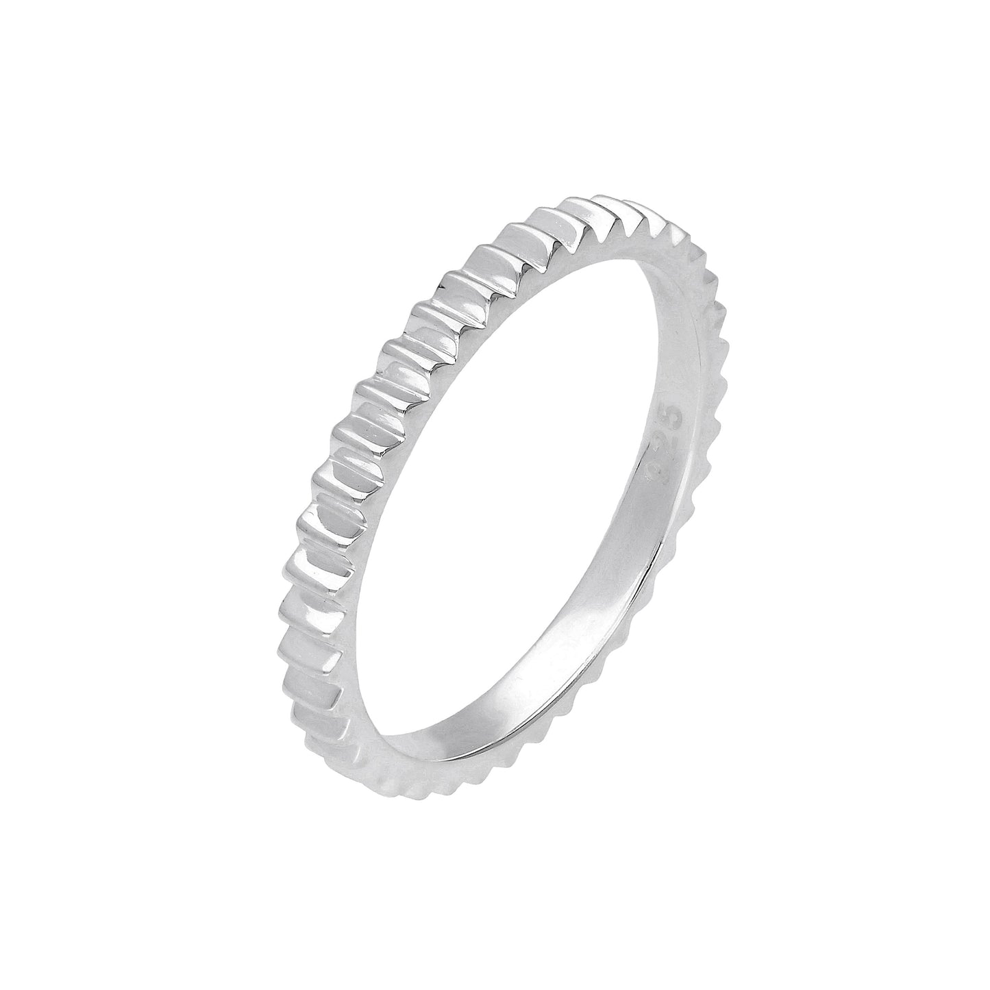Sterling Silber Zahnrad Ring