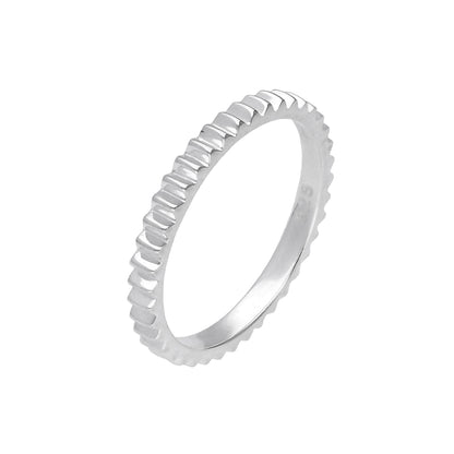 Sterling Silber Zahnrad Ring