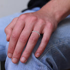 Sterlingsilber Zahnrad Ring