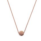 Rosévergoldet Sterlingsilber Rund Scheibe 40,5 cm Halskette