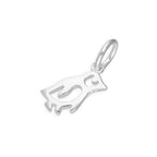 Pinguin-Charm aus Sterlingsilber mit ausgeschnittenen Details