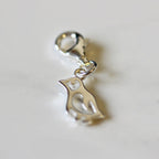 Pinguin-Clip-Charm aus Sterlingsilber mit ausgeschnittenen Details