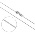 Sterlingsilber-Panzerkette mit Diamantschliff, 70 cm
