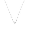 Halskette aus Sterlingsilber mit Venezianerkette und Würfel-Bead, 45 cm