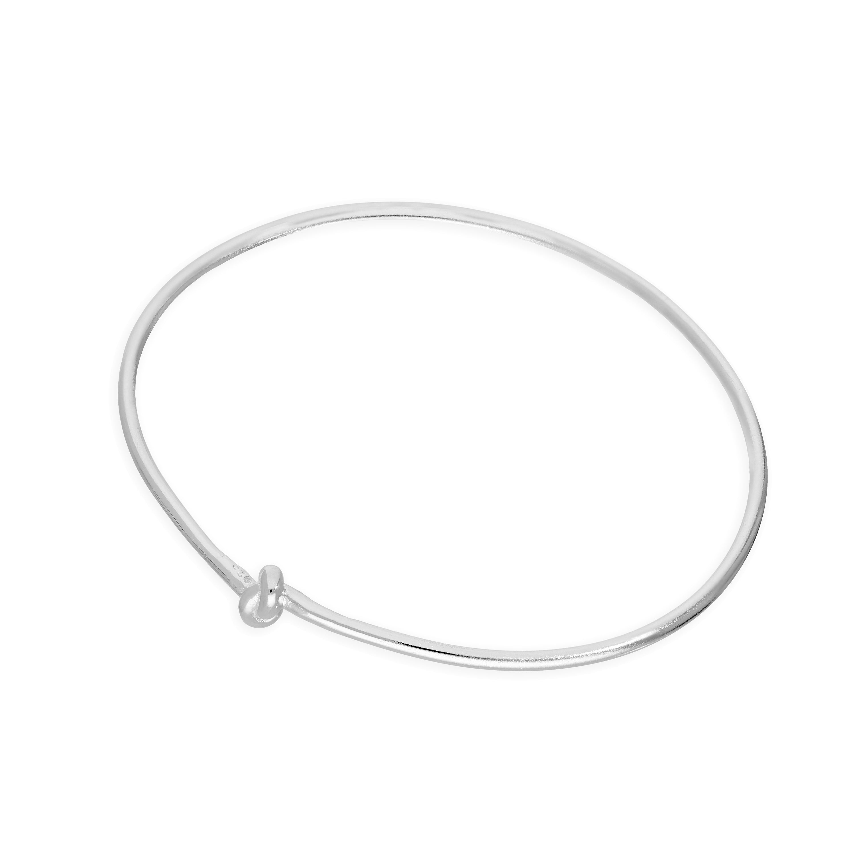 Sterlingsilber Knoten Klein 58 mm Armreif