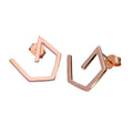 Rosévergoldete Sterlingsilber Ohrstecker