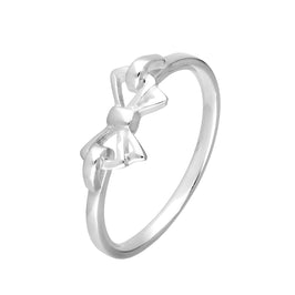 Sterlingsilber Schleifenring Größe J - W