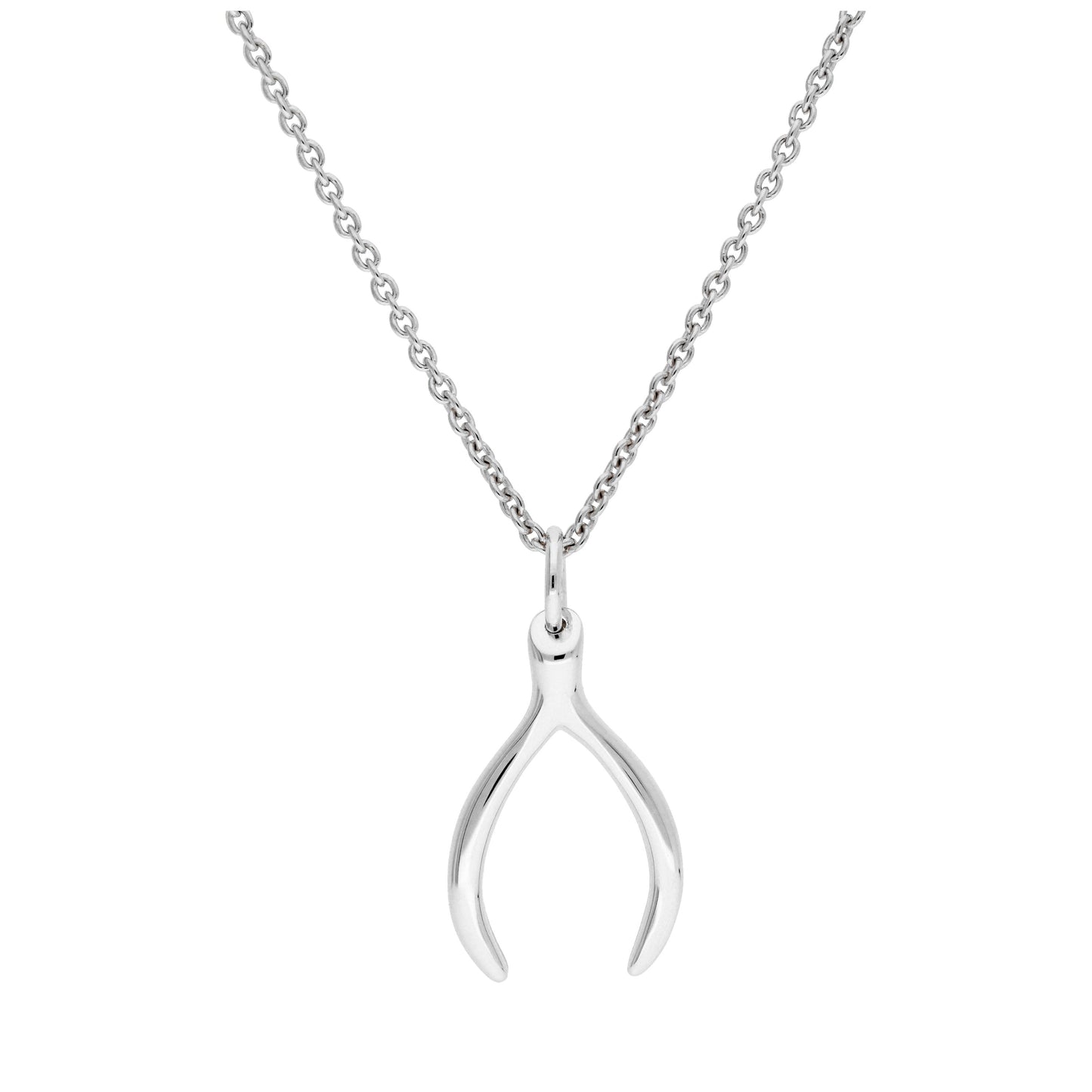 Halskette aus Sterlingsilber mit Wunschknochen