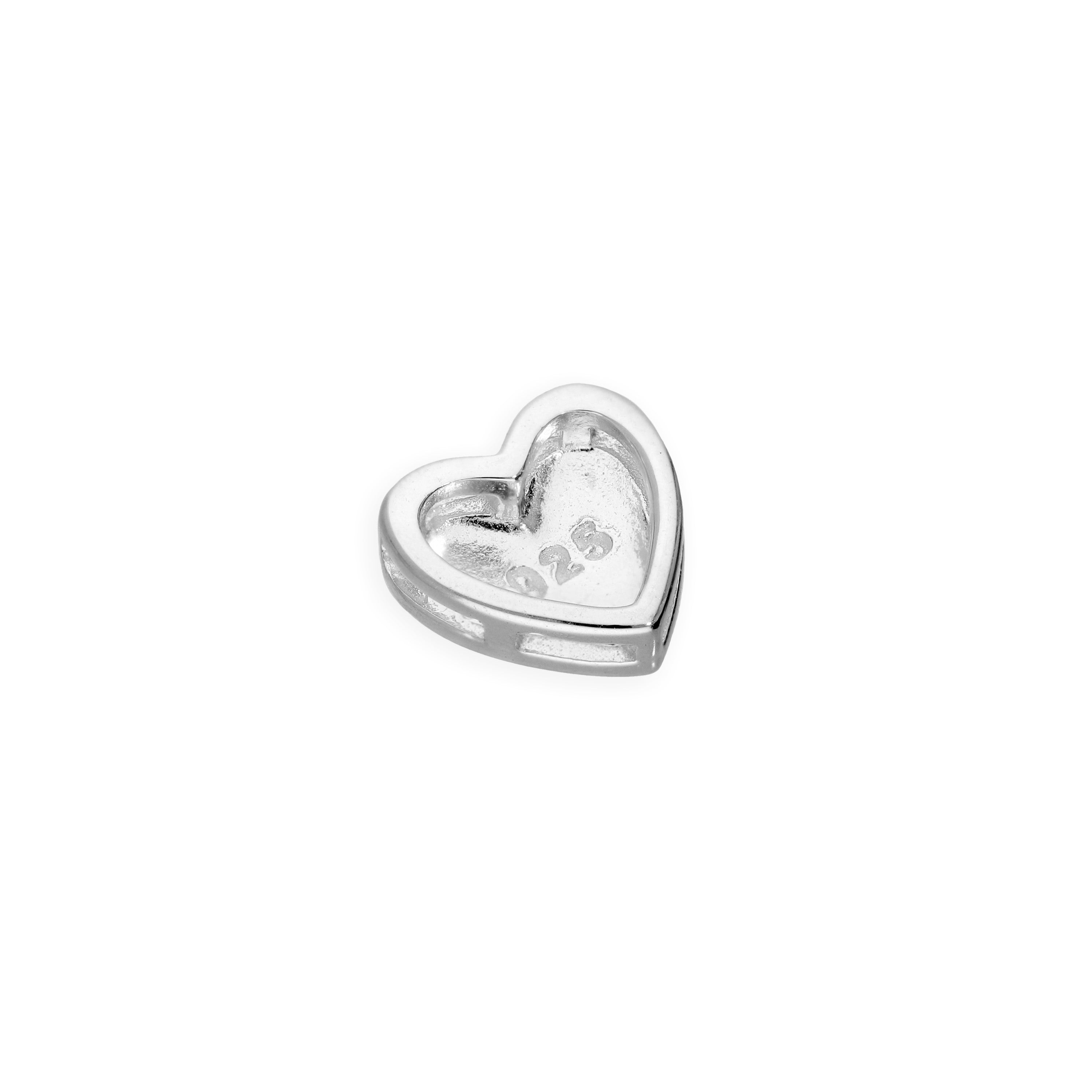 Sterlingsilber Schwebend Herz Anhänger