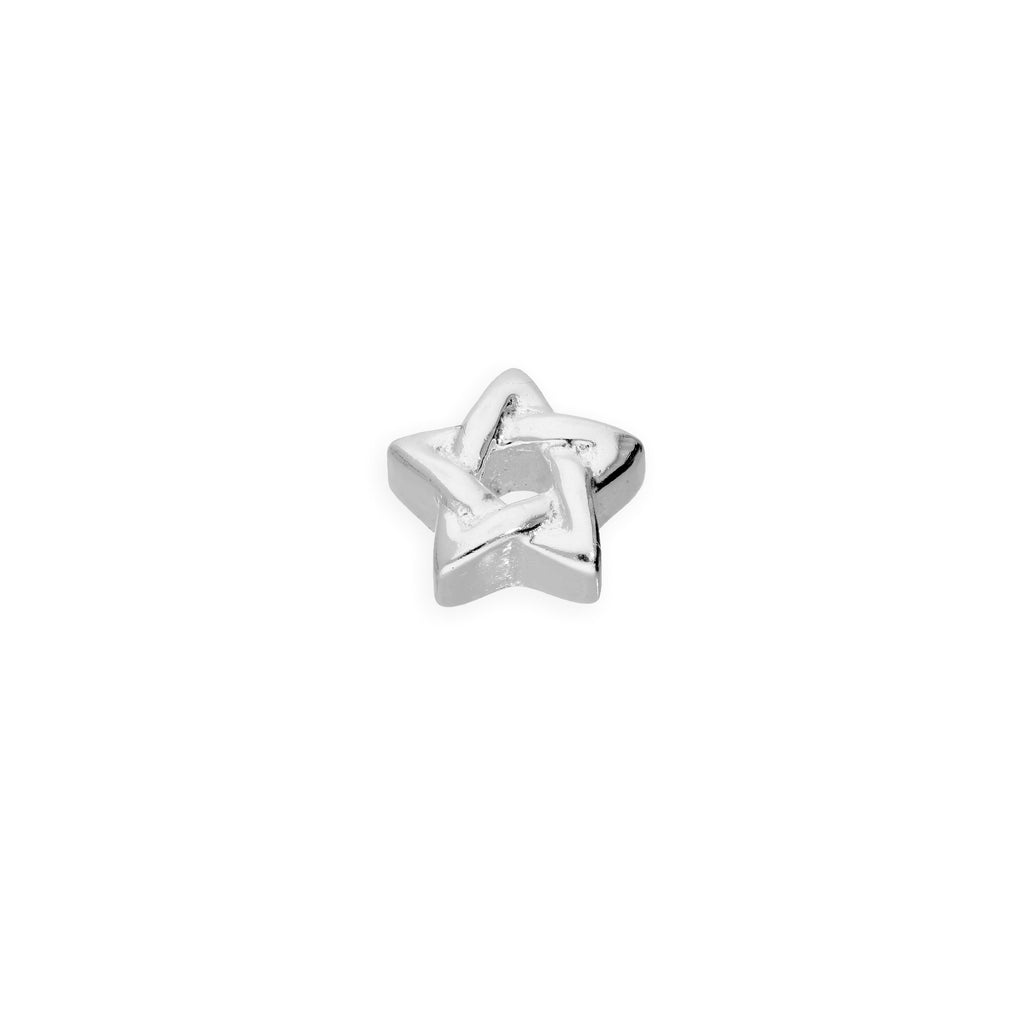Sterlingsilber Schwebend Gewebt Pentagramm Stern Anhänger