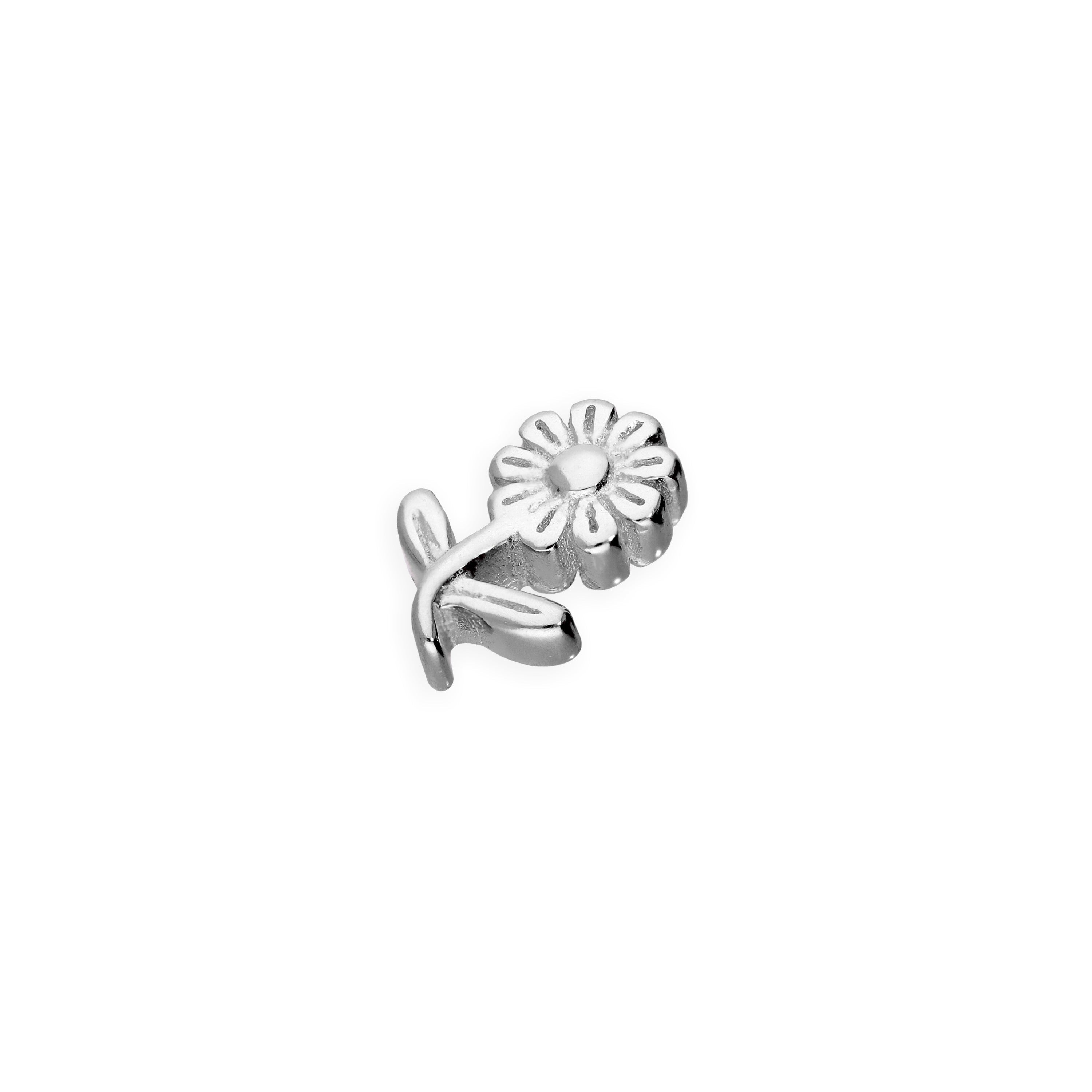 Sterlingsilber Schwebend Blume Anhänger