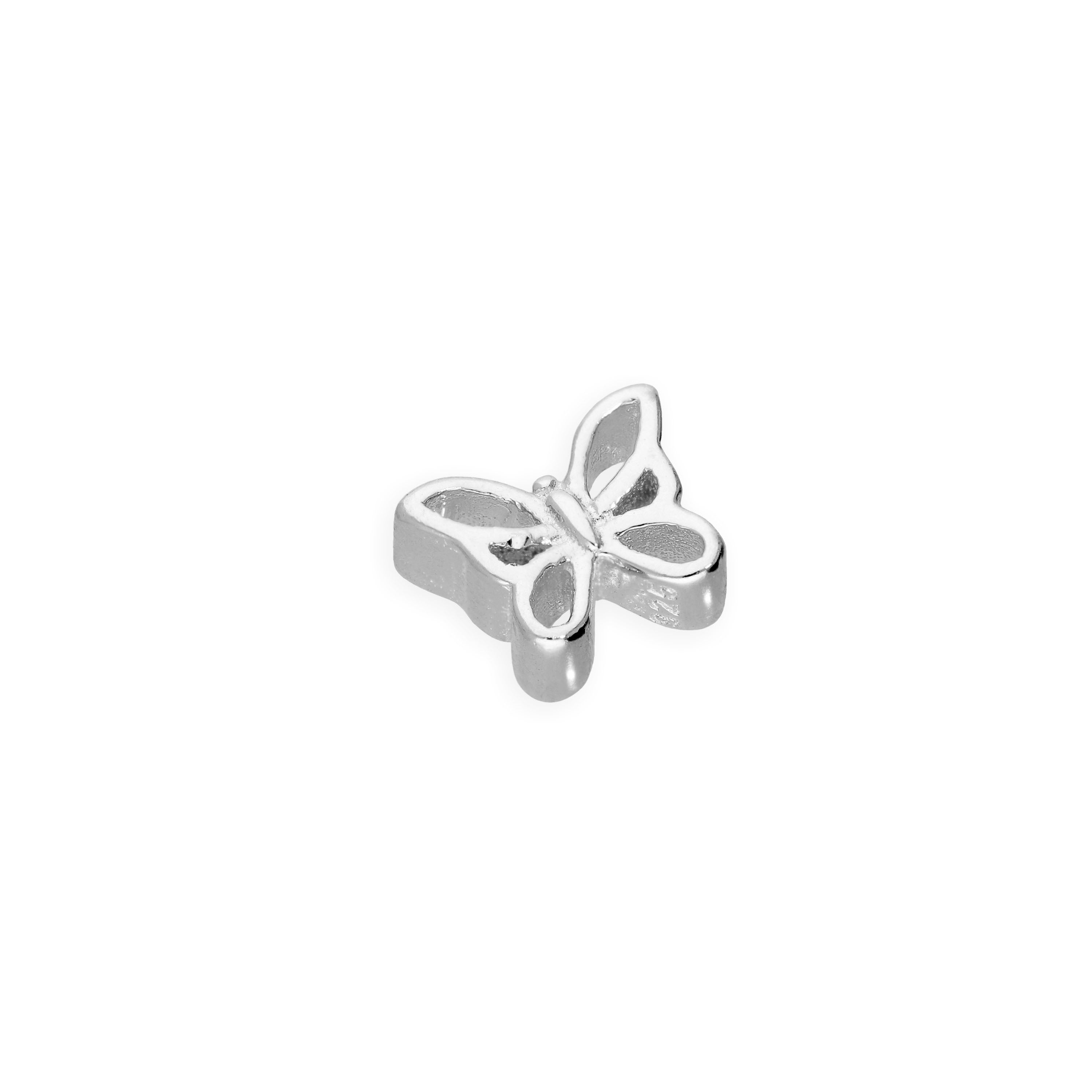Sterlingsilber Schwebend Offen Schmetterling Anhänger