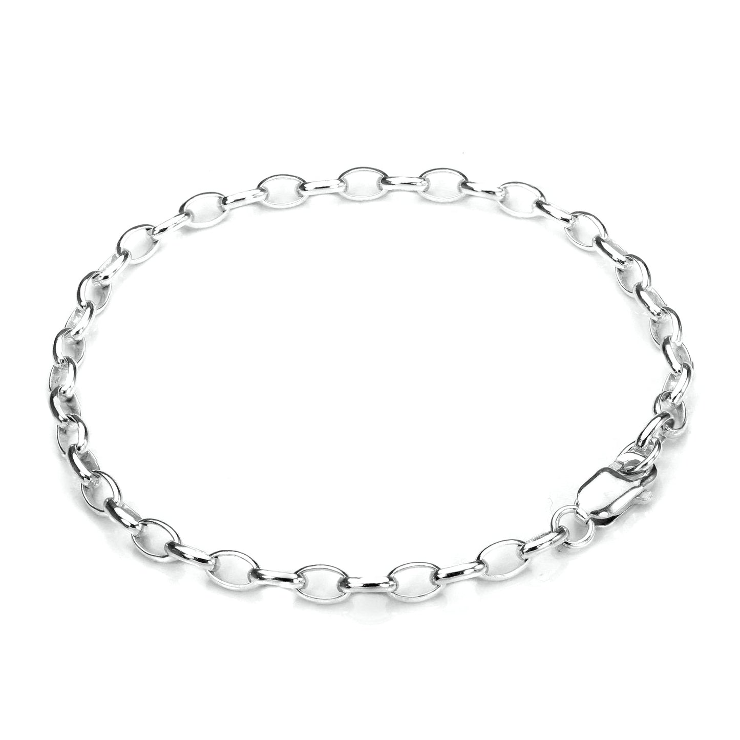 Armband aus Sterlingsilber mit leichtem Rolo-Kettenanhänger