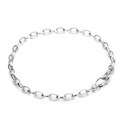 Armband aus Sterlingsilber mit leichtem Rolo-Kettenanhänger