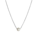 Sterlingsilber Verstellbar Halsband bis 45,5 cm Perle Halskette