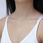 Sterlingsilber Verstellbar Halsband bis 45,5 cm Perle Halskette