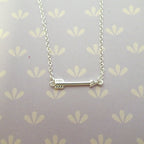 Sterlingsilber & Echt Diamant 45,5 cm Pfeil Halskette
